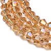 Transparent Electroplate Glass Beads Strands LS-GLAA-F029-2mm-A18-3