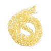 Transparent Crackle Glass Beads Strands CCG-L050-01B-04-3