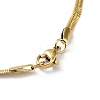304 Stainless Steel Flat Snake Chain Necklaces for Women NJEW-D058-05G-3