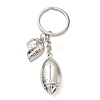 Alloy Sport Rugby Keychains KEYC-I119-05P-1