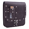 Rectangle PU Leather Medieval Waist Belt Bag with 2Pcs Glass Potion Bottles AJEW-WH0696-575A-1