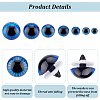 64Pcs 8 Styles Craft Plastic Doll Eyes DOLL-GA0001-18-3