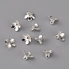 Brass Bead Cap Pendant Bails KK-WH0044-54S-1