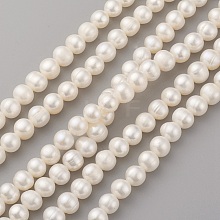 Natural Cultured Freshwater Pearl Beads Strands PEAR-G007-18