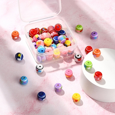50Pcs Resin Beads RESI-YW0001-16-1