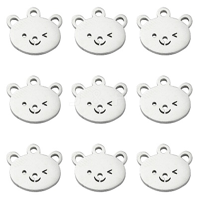 304 Stainless Steel Charms STAS-CJC0008-10P-03-1
