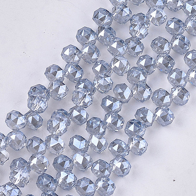 Electroplate Glass Beads Strands EGLA-S179-04A-C04-1