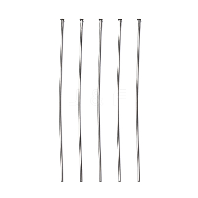 Tarnish Resistant 304 Stainless Steel Flat Head Pins X-STAS-R046-65mm-1