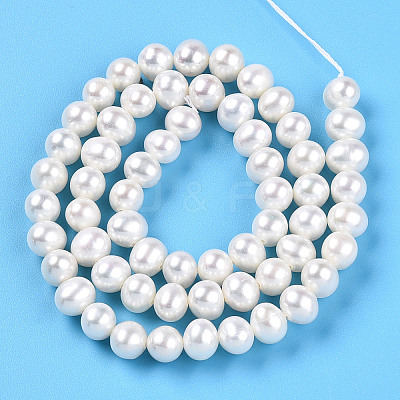 Natural Cultured Freshwater Pearl Beads Strands PEAR-N016-06C-1