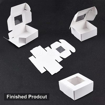 Kraft Paper Cardboard Jewelry Boxes CON-FH0001-31B-1