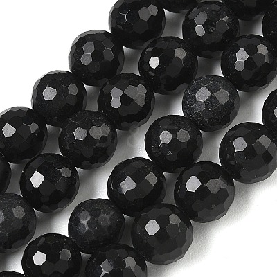 Natural Obsidian Beads Strands GG-CBA12F1-A01-10MM-1