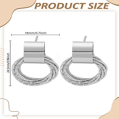1Pair Alloy Stud Earrings EJEW-LP0008-025-1