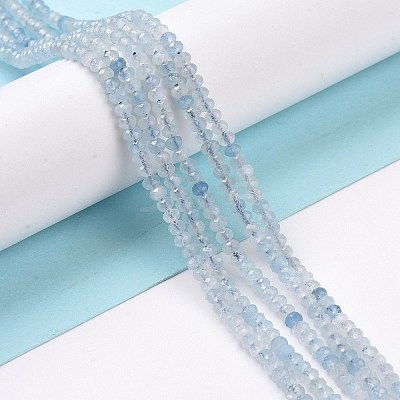 Natural Aquamarine Beads Strand G-E591-02-1