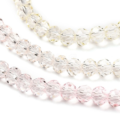 Transparent Painted Glass Beads Strands DGLA-A034-T3mm-A25-1