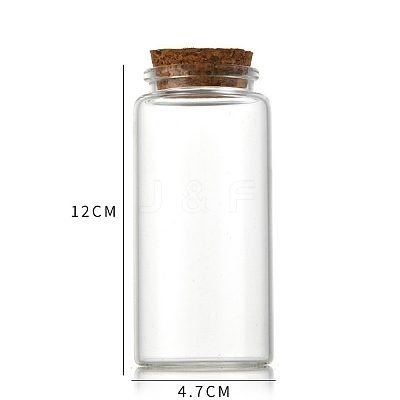 Glass Bottle CON-WH0085-73G-1