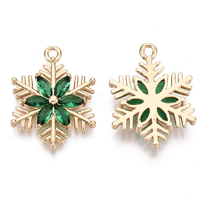 Christmas Brass Glass Pendants X-KK-R111-009-A01-1