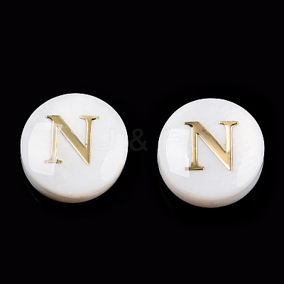 Natural Freshwater Shell Beads SHEL-N036-01N-1