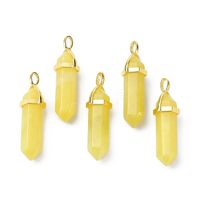 Natural Peridot Pointed Pendants G-G025-01G-19-1