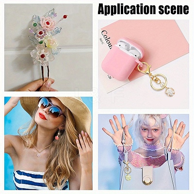 100Pcs Opaque Acrylic Pendants MACR-YW0004-08A-1