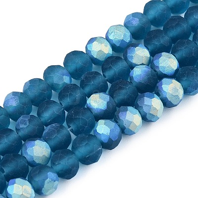 Transparent Glass Beads Strands LS-EGLA-A044-T6mm-MB27-1