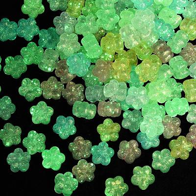 Luminous Transparent Acrylic Beads OACR-B031-14-1