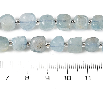 Natural Aquamarine Beads Strands G-A254-A01-01-1