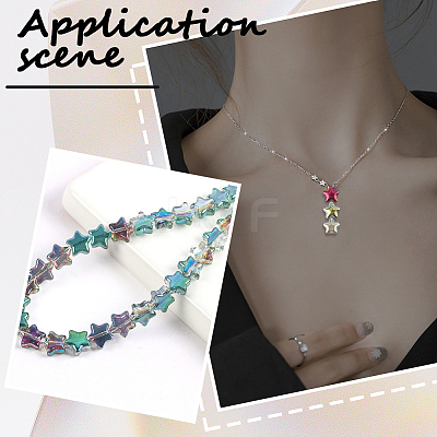 216Pcs 18 Colors Electroplate Glass Beads RABO-PA0001-01-1
