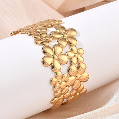 304 Stainless Steel Cuff Bangles SA-CBA46AF-33G-1