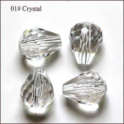 Imitation Austrian Crystal Beads SWAR-F062-12x10mm-01-1