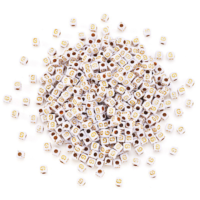 Opaque Acrylic Beads MACR-TAG0001-07G-1
