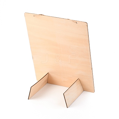 Poplar Wood Countdown Day Calendar Commemoration Drawing Board DIY-H136-03-1