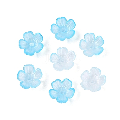 Transparent Plastic Bead Caps KY-Q005-02A-04-1
