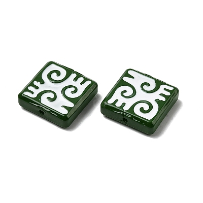 Baking Paint Glass Beads LAMP-Z017-03B-1