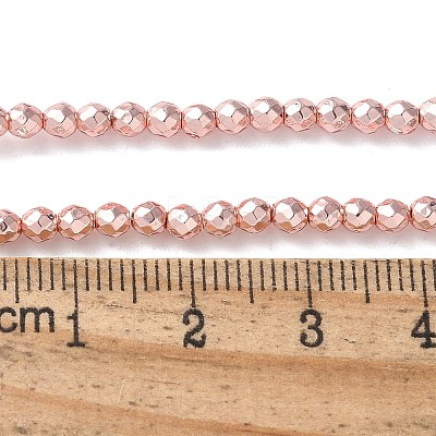 Baking Paint Synthetic Non-Magnetic Hematite Beads Strands G-H020-K01-12-1