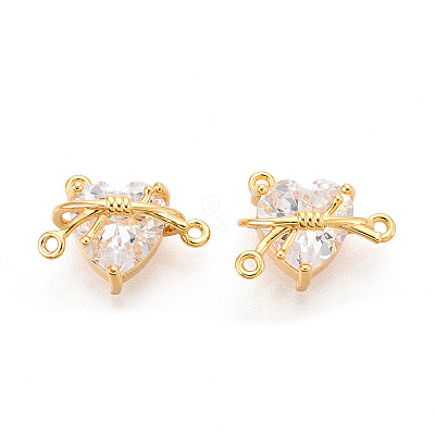 Brass Micro Pave Cubic Zirconia Chandelier Components Links KK-N263-41G-1