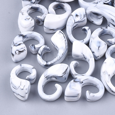 Acrylic Beads OACR-S021-11G-1