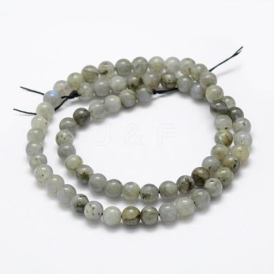 Natural Labradorite Beads Strands G-P322-29-6mm-1