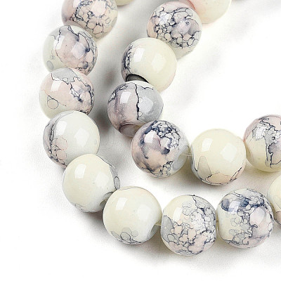 Baking Paint Glass Beads X1-DGLA-N003-10mm-C05-1