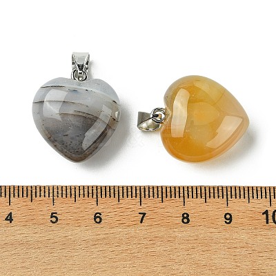Natural White Agate Pendants G-F820-10A-15-1