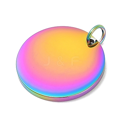 Ion Plating(IP) 304 Stainless Steel Pendants STAS-I311-32F-RC-1