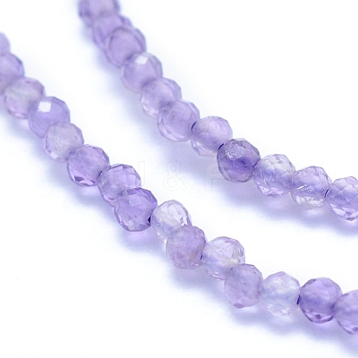 Natural Amethyst Beads Strands G-I279-E04-01-1