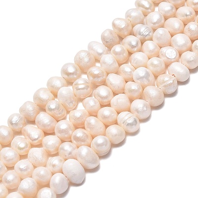 Natural Cultured Freshwater Pearl Beads Strands PEAR-N013-04E-01-1