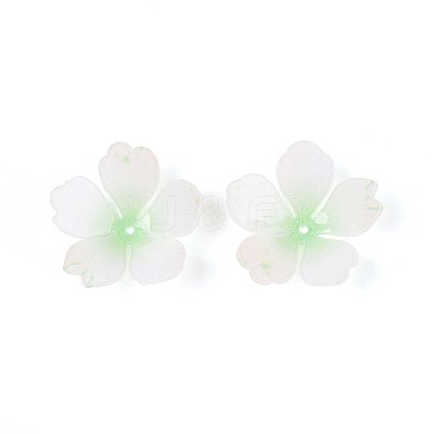 Flower Acrylic Bead Caps SACR-T017-51D-1