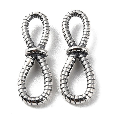 925 Thailand Sterling Silver Connector Charms STER-D003-34AS-1