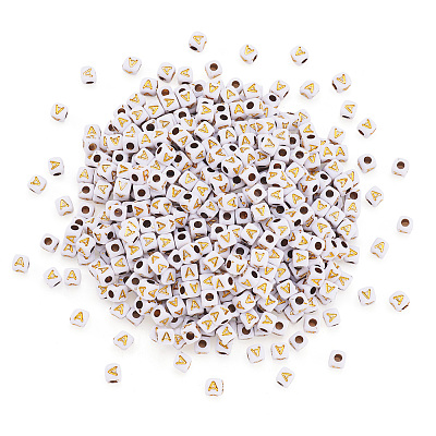 Opaque Acrylic Beads MACR-TAG0001-07A-1