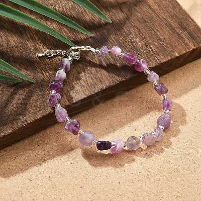 Natural Quartz Chips Bracelets for Women BJEW-H623-01S-02-1