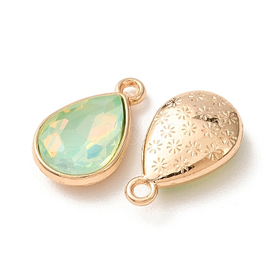 Alloy Glass Pendants GL-CBA7A25-02G-1