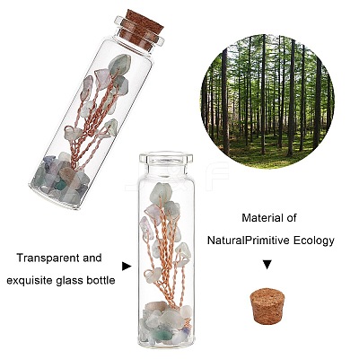 Glass Wishing Bottle DJEW-GF0001-05B-1