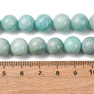 Natural Amazonite Beads Strands G-K068-03-10mmA-1