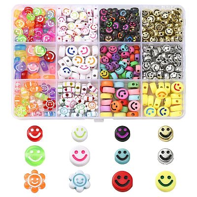 Mixed Styles Acrylic Beads DIY-YW0008-44-1